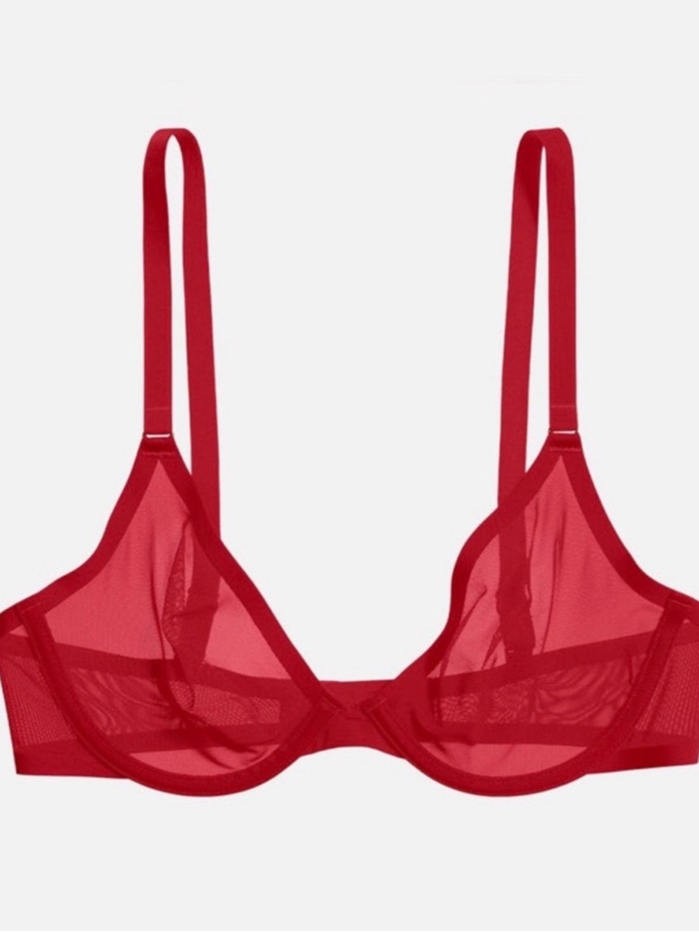 CUUP Sheer Mesh Underwire Bra “The Plunge”